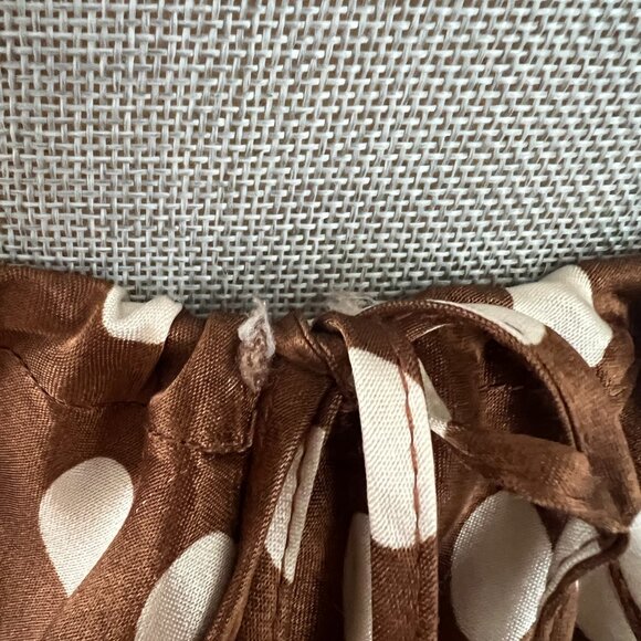 Topshop Brown Polka Dot Halter Maxi Dress - Picture 4 of 7